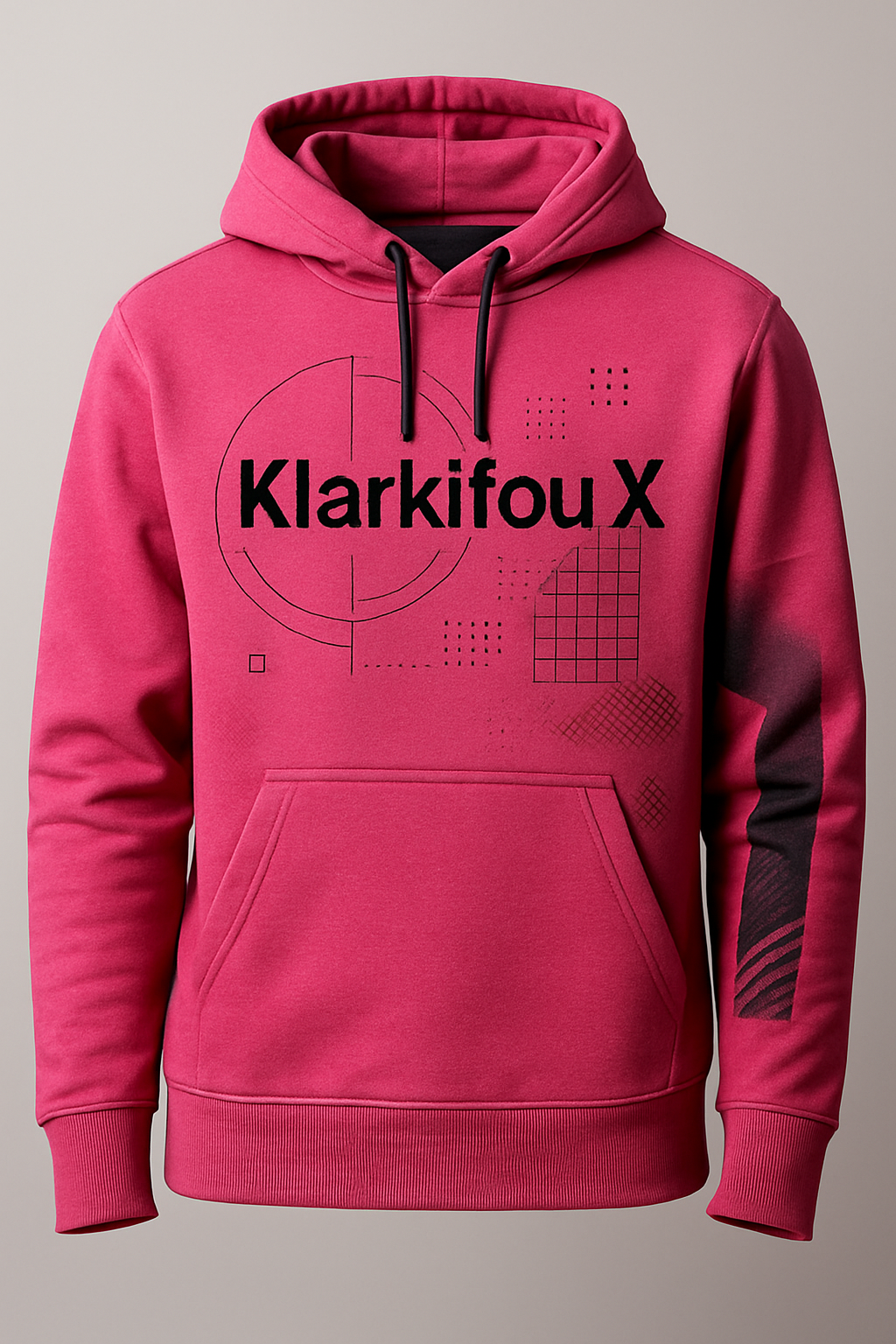 Klarkifou X limited edition : Haut streetwear graphique aux couleurs contrastées